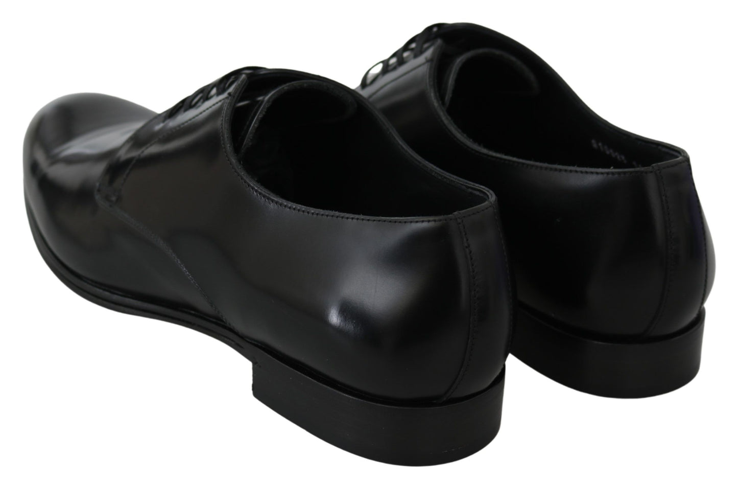 Elegant Black Leather Derby Shoes