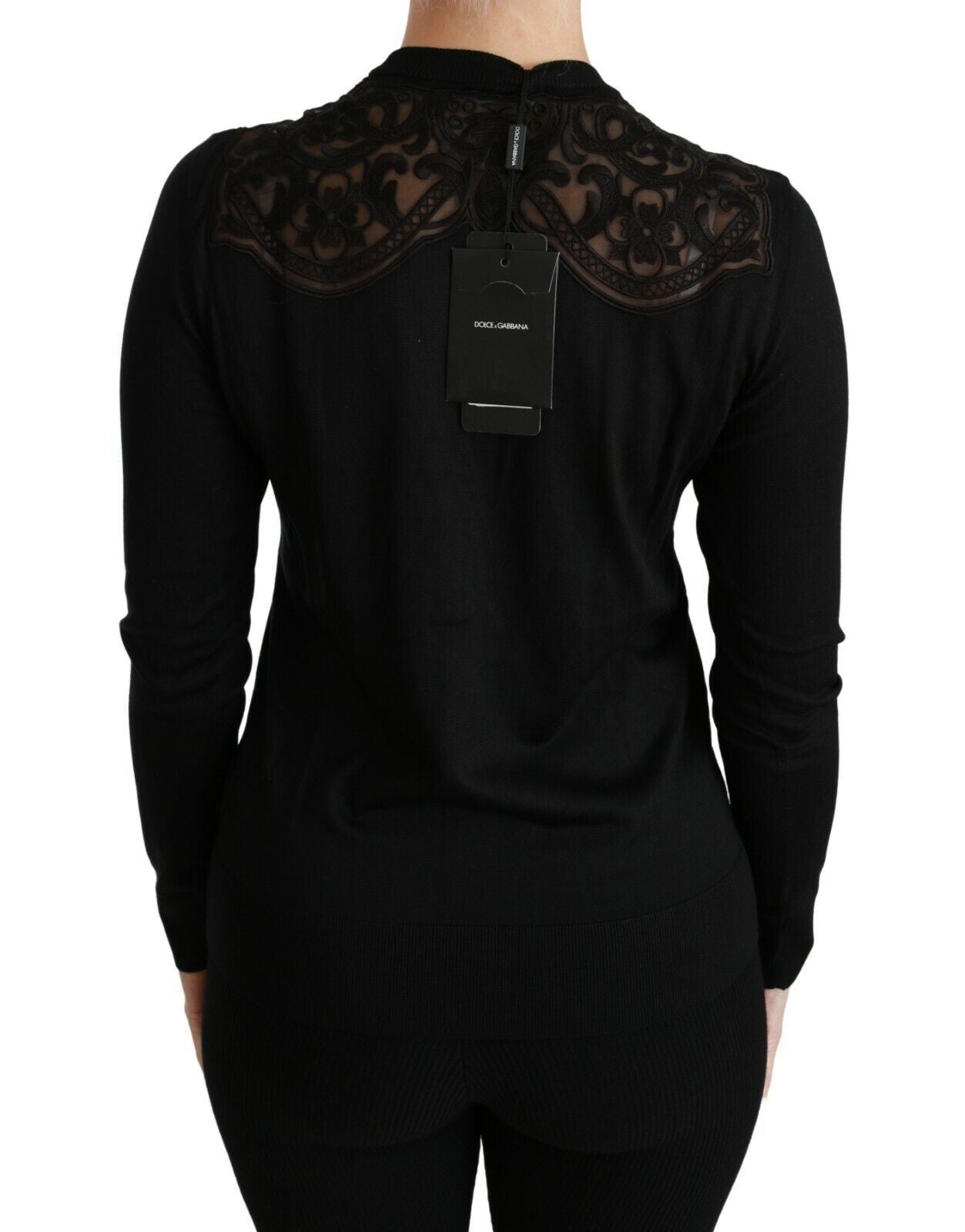 Dolce & Gabbana Silk Blend Lace Cardigan