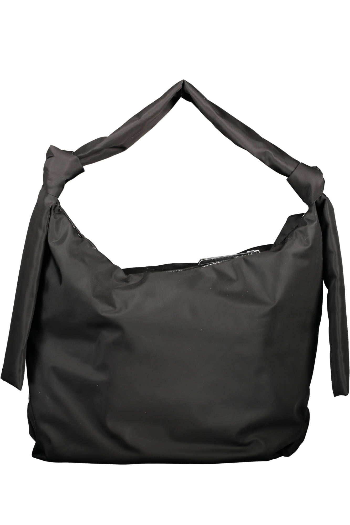 Black Polyester Women Handbag