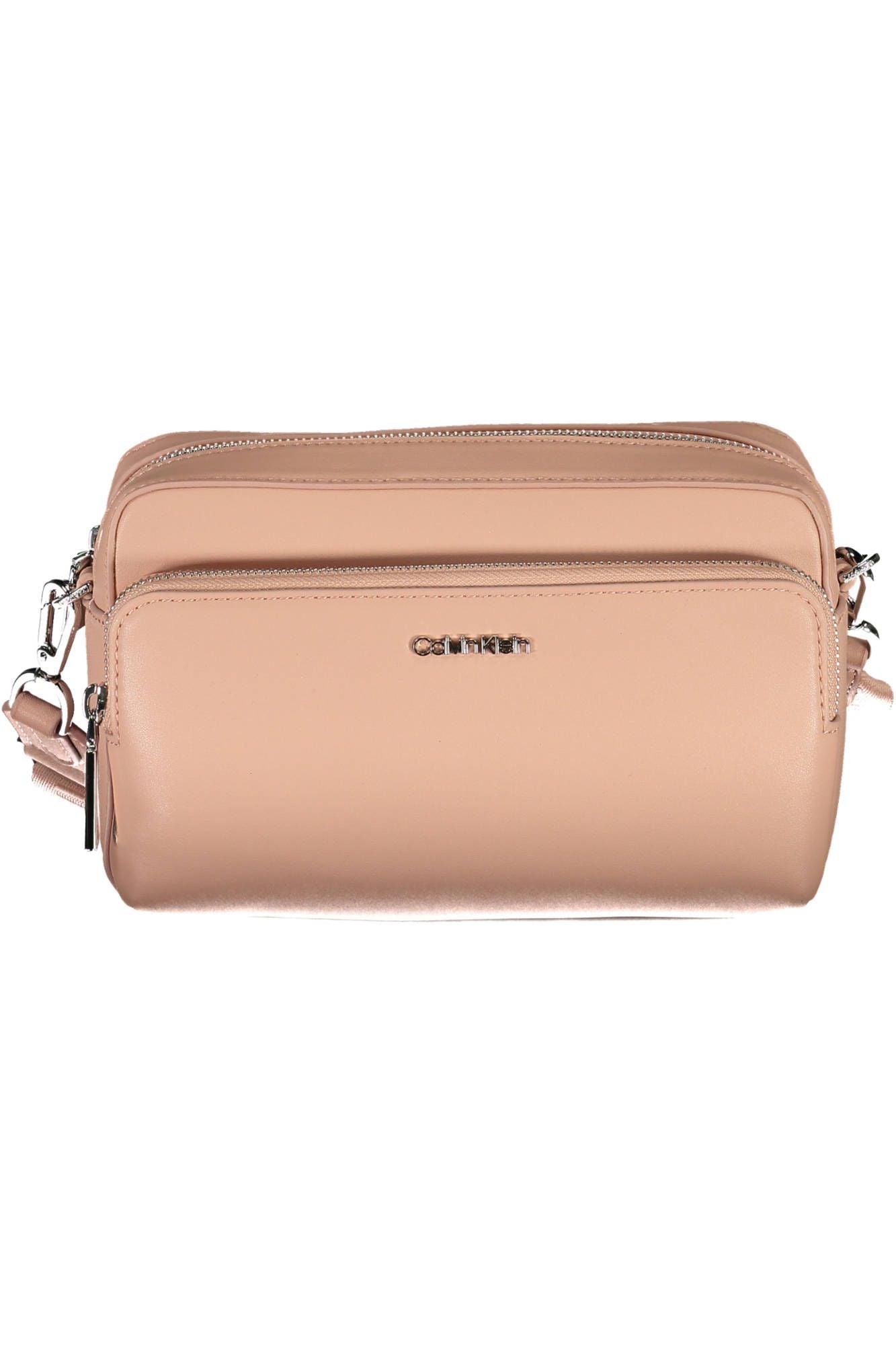 Pink Polyester Women Handbag