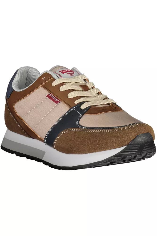 Brown ECO Leather Men Sneaker