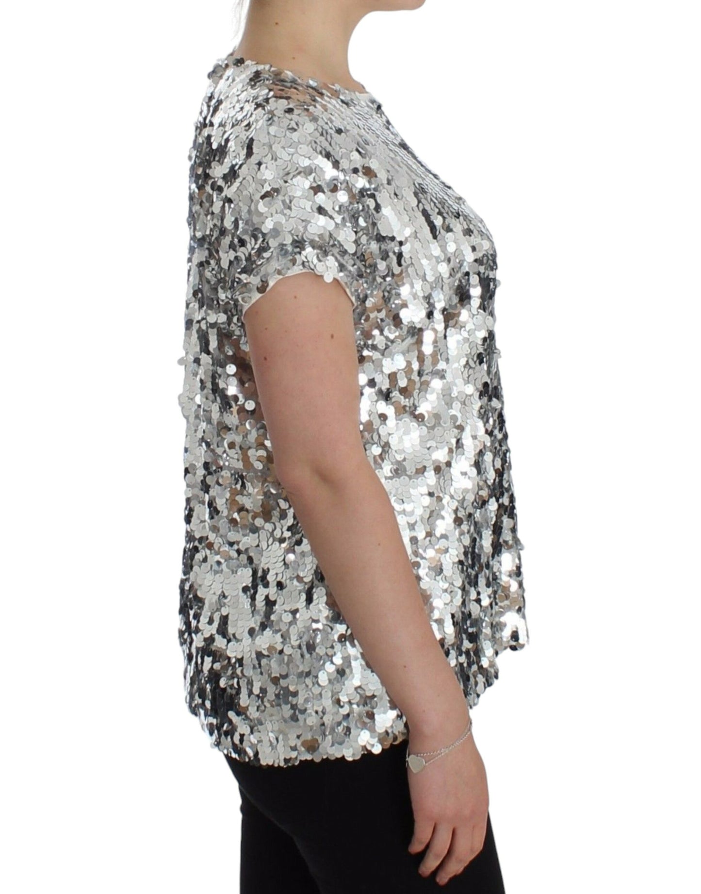 Enchanted Sicily Sequined Evening Blouse