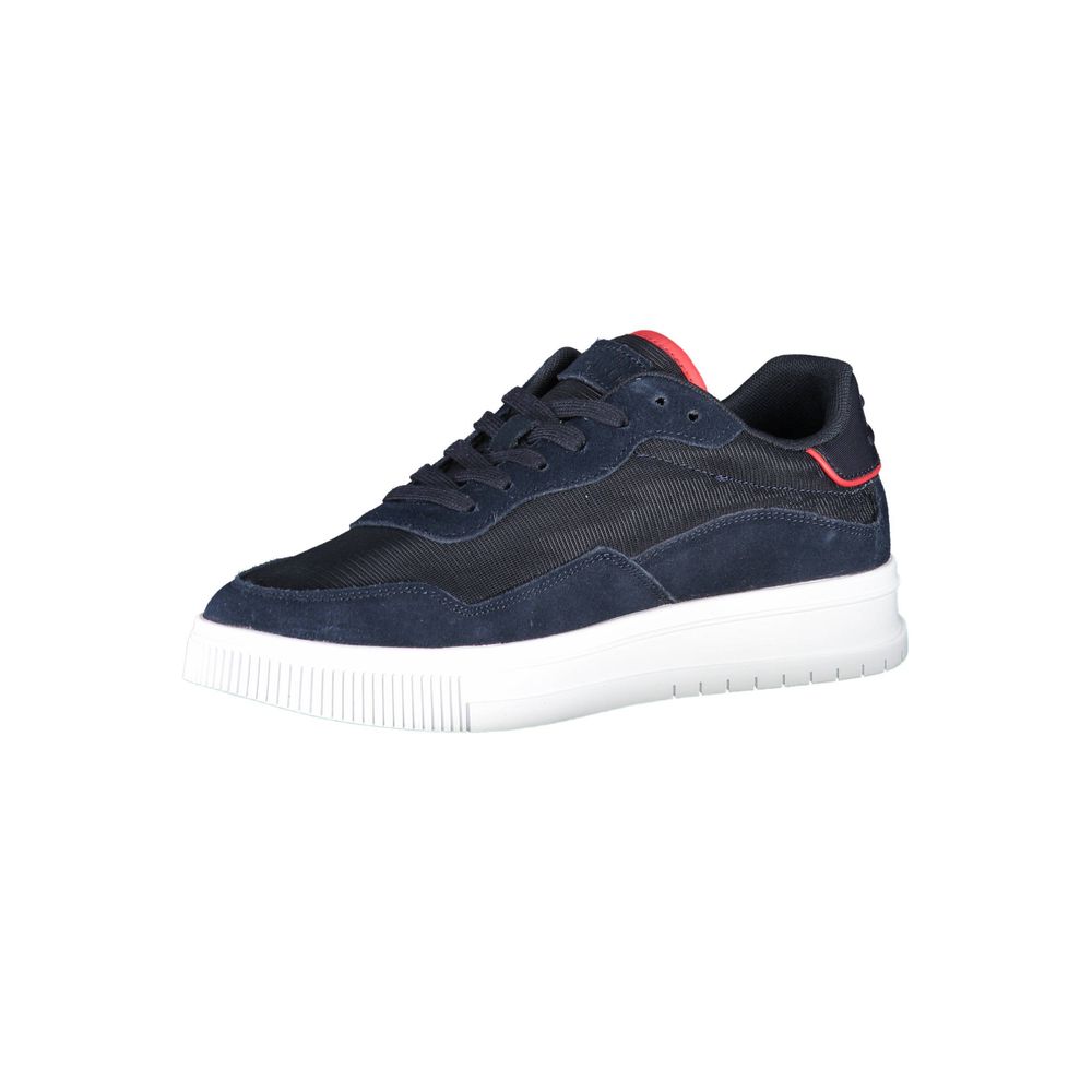 Blue Polyester Men Sneaker