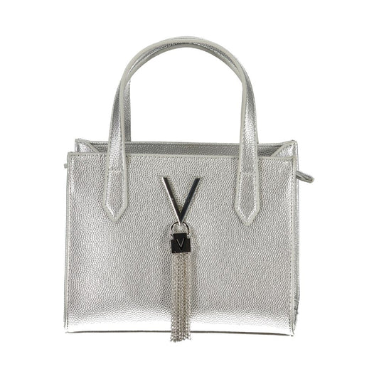 Silver Polyethylene Handbag