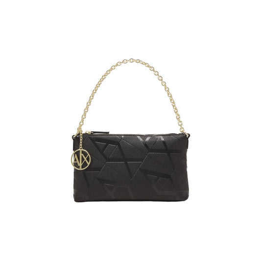 Black Polyester Handbag