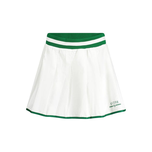 White Polyester Skirt