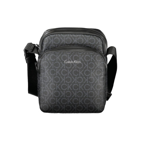 Black Polyester Shoulder Bag