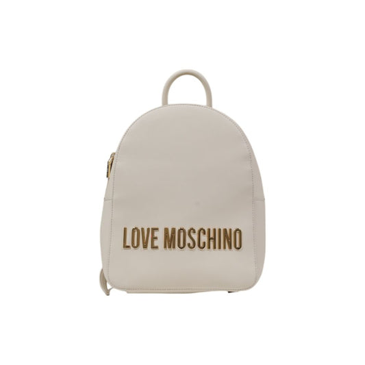 Beige Polyethylene Backpack