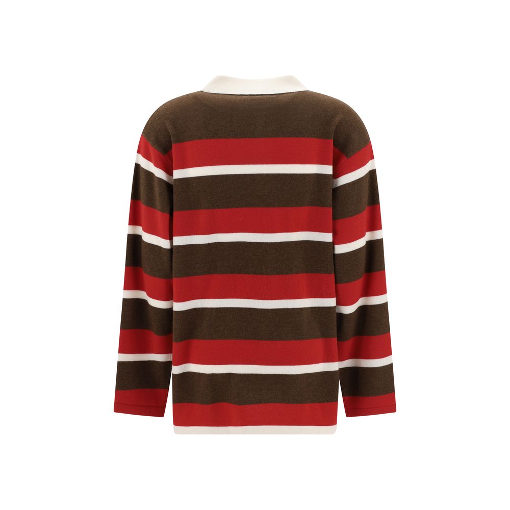 Striped Polo Sweater