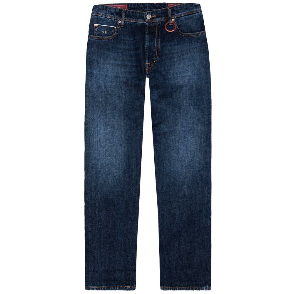 Blue Cotton Jeans & Pant