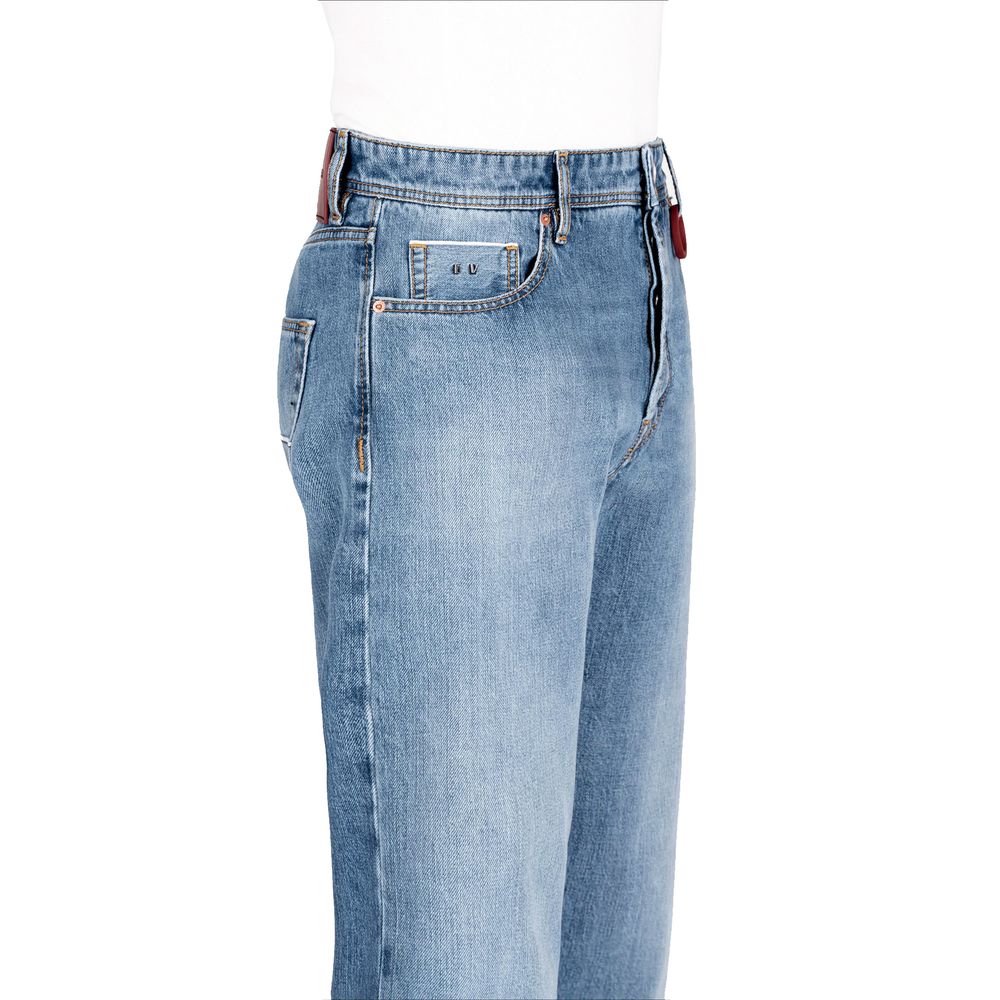 Blue Cotton Jeans & Pant