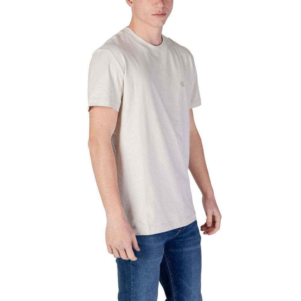 Beige Cotton Rigenerato T-Shirt