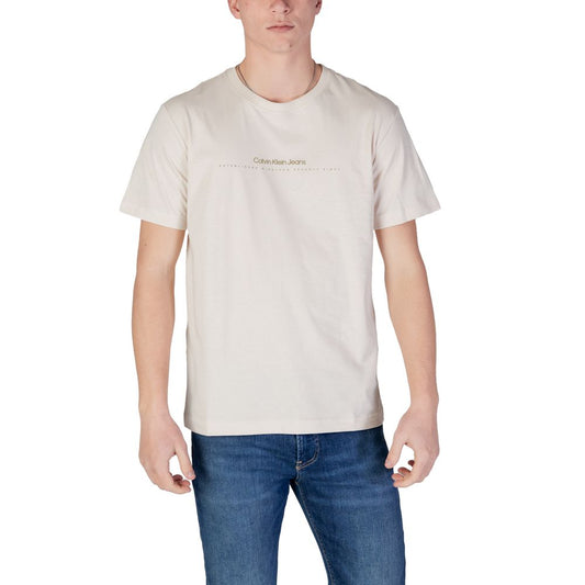 Beige Cotton Rigenerato T-Shirt