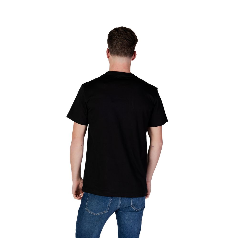 Black Cotton Rigenerato T-Shirt