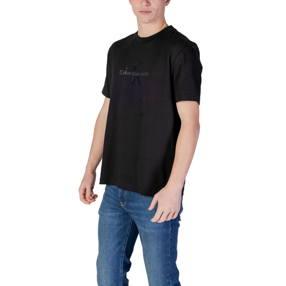 Black Cotton Rigenerato T-Shirt